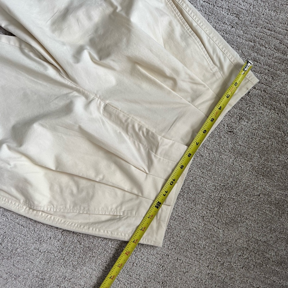 High-Waist Pleated Wide-Leg Pants — Cream - Picture 7 of 10